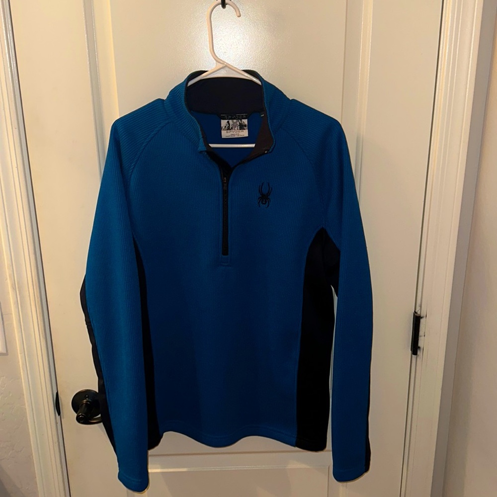 Spyder Men's Blue Quarter/Half Zip Size M